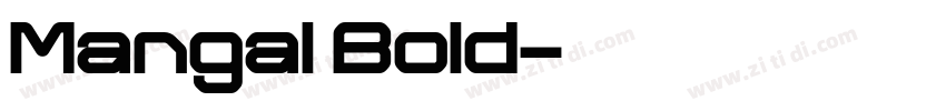 Mangal Bold字体转换